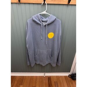 Old Row Hoodie Sweatshirt‎ XL Blue Yellow Graphic Pullover Athleisure Top